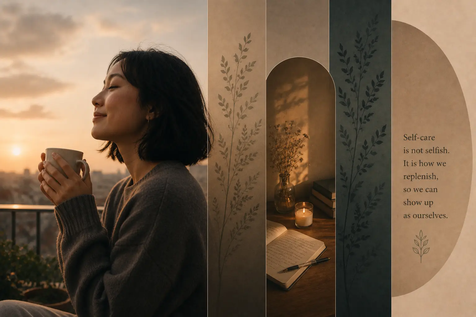 A peaceful moment of rest representing self-care, relaxation, and making time for yourself.